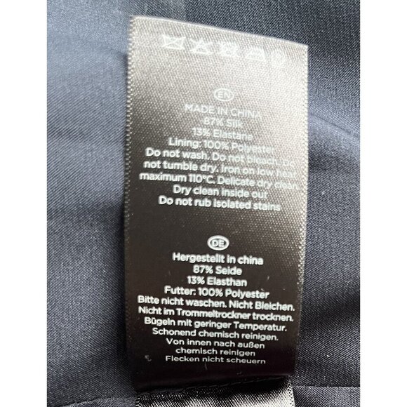 Hobbs Merida Floral Silk Blend Dress 8 Navy EUC - Picture 12 of 12